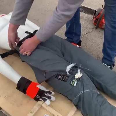 Husqvarna’s chainsaw protective pants