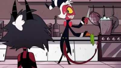 Honey can you give me the butter? (Loud warning)