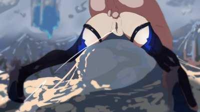 Eula creampie anal (Angel )[34 genshin impact]