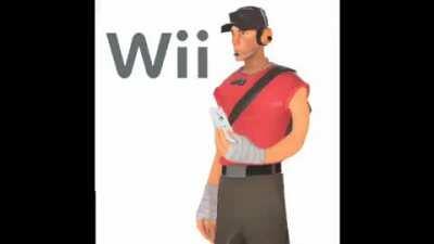 Scout and Pyro from Team Fortress 2 show their favorite video game consoles.