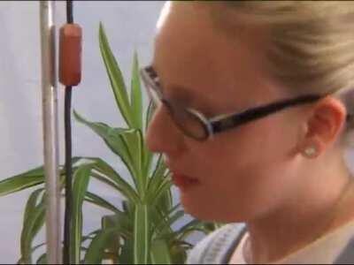 Horny Guy On A Porn Set Decides To Try And Fuck The Make Up Lady...