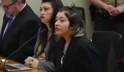 Courtroom footage of Julissa Thaler reacting to her life sentence. She shot and killed her son, Eli, nine times just days after gaining full custody of him.