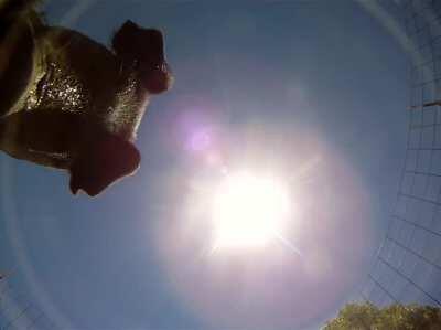 Have a buttery hands while recording from a plane