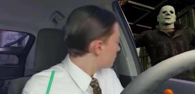 POV: Tombstone Myers is waiting for you to leave the locker