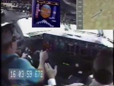 Test pilot recovers a Boeing 727 that stalls, rolls on its back, flies inverted and dives towards the ground.