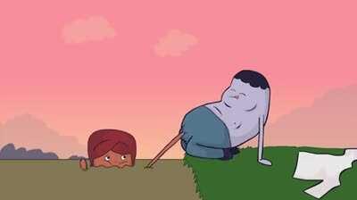 Some guy is stuck in the sand.