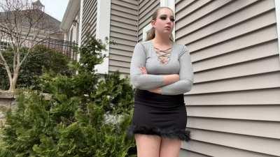 Locked out so I pissed on the front doorstep~