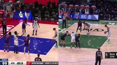[Highlight] In the time it took Giannis to shoot one clutch free throw, LaMelo made two with 5 seconds to spare