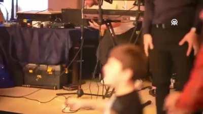 Footage from an Iraq wedding fire, more than 100 dead