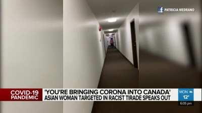 Angry Canadian fellow goes on racist rant and attacks neighbor lady.