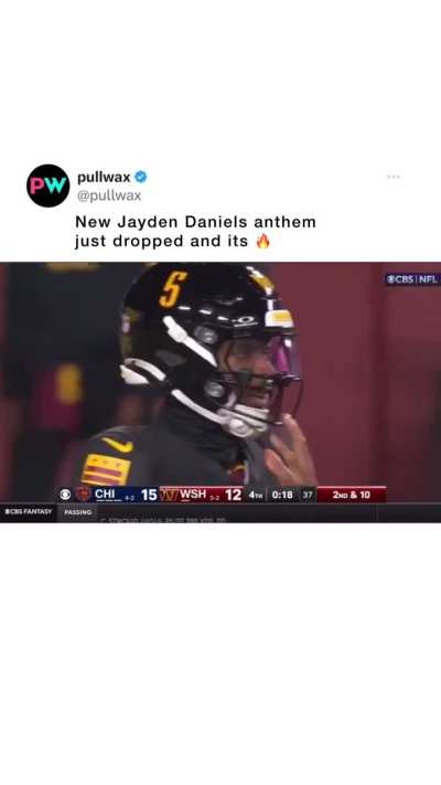 Jayden Daniels anthem... We love our team.