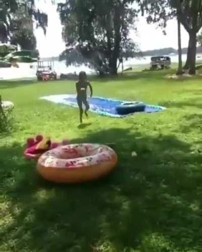 in a pleasant summer day