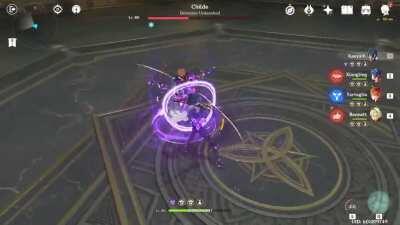 Kaeya Vs AR 45 Childe in less than 60 seconds