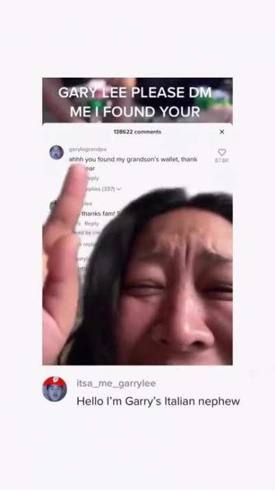 Gary Lee come get your wallet!