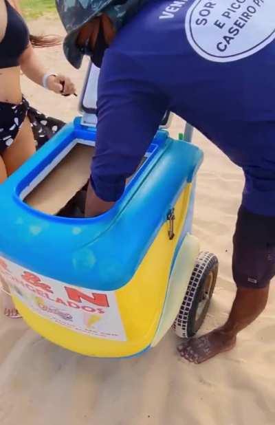 Brazilian flashing the vendor