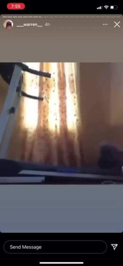 Lil nigga was just tryna get a workout in