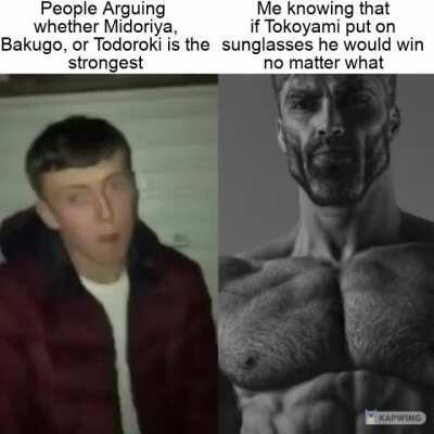 I mean, if dark shadow wore sunglasses, he would resist light right?