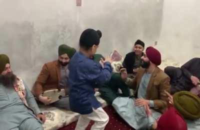 A Sikh Boy From KPK Doing The Traditional Pashtun Attan Dance At His Uncles Wedding Party