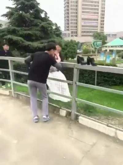 Idiot Groom vs Fence that Destroyed Bride's Vagina