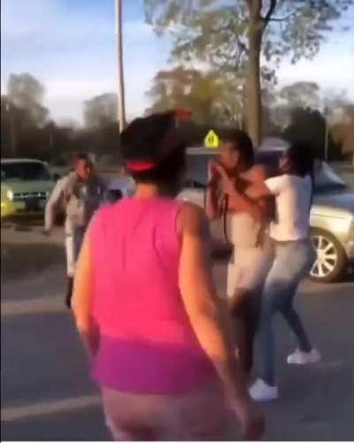 Mom shows up with a bat