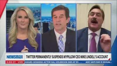 Newsmax brings in MyPillow dude, immediately has to issue legal notice due to Dominion lawsuit. It gets worse from there.