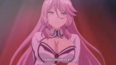 Hentai Royal Princess beats slave his balls