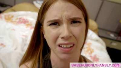 Creaming his injured stepsis