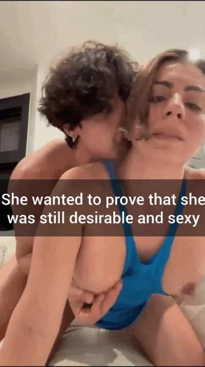 Stephanie(41) only wanted to teach her loser ex-hubby a lesson but  in the process she fell love with her son's cock