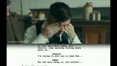 Tommy adding a few fooks to the script. What a scene!