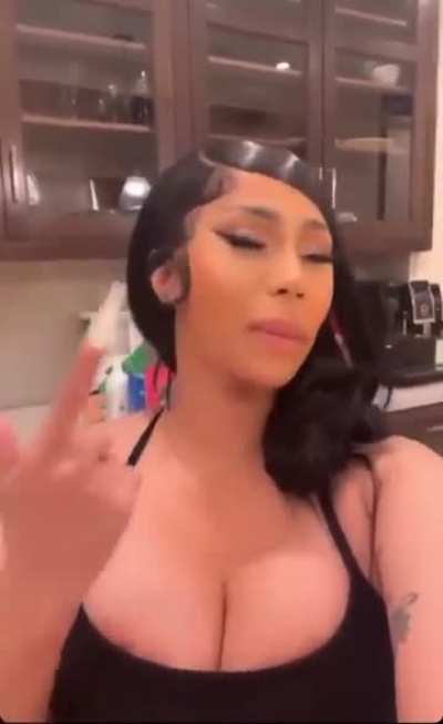 Cardi's fat titties