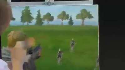 Bob Ross ja sabia como ser um pro player de fortnite