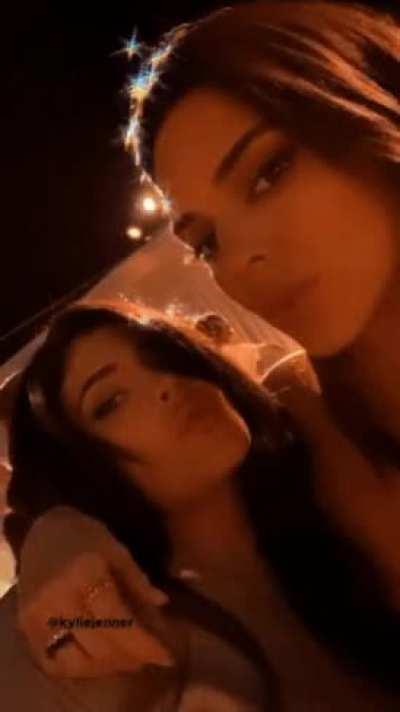 Tongues out, with Kylie