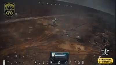 Today, the Russians again began advancing towards the Ukrainian positions in Krynky. The video shows one of the episodes of repulsing the today's Russian assault.