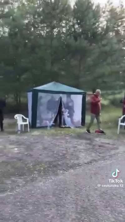 Polish racists have begun driving to the Germany-Poland border and setting 