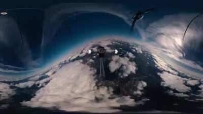 We launched a 360 rig into space so we could look around above the Earth!