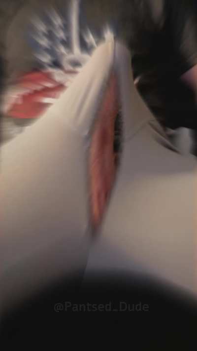 Oh...that bulge? It's just an optical illusion...from the pattern on the pants. Sorry about that, I'm actually taking them back to the pants store right now...