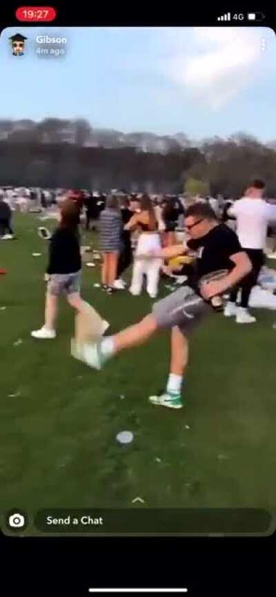 WCGW if I kick that ball in a crowded park