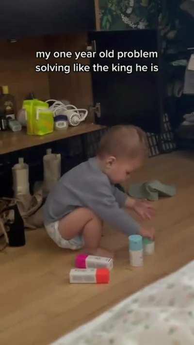 Creative kid, supporting parent!