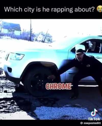 What town is he rapping about?