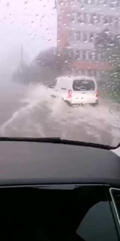 Wien/Strebersdorf - Abfahrt A22 (Scheydgasse)