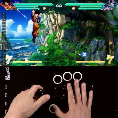 DBFZ Aerial Drift Tutorial on Cross|Up