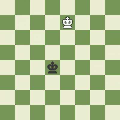 What a chess game might look like if there were only kings.