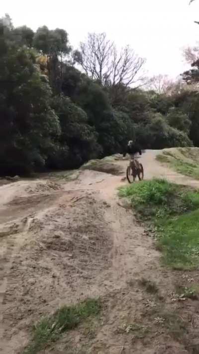 Attempting to take on a ramp