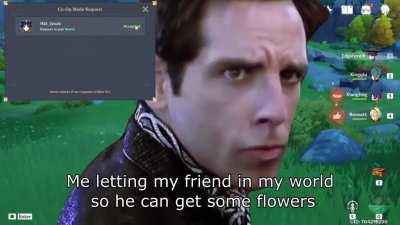 Letting Your Friend In Your World Be Like Zoolander meme