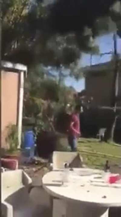 Who needs a ladder when getting off the roof is this smooth?