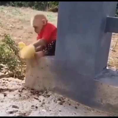 He loves his duckling very much