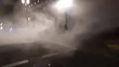 Teargas Portland Oregon.