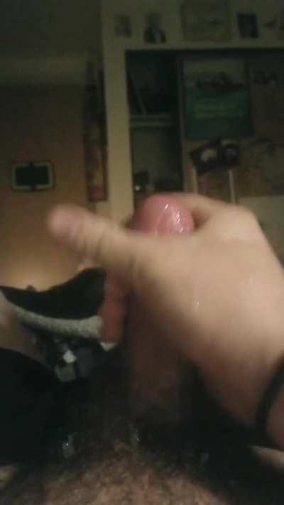 My bf is a bottom, but his big balls makes him cum this hard all the time
