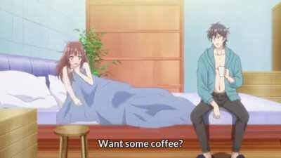Nothing like an aftersex with some smooth morning coffee [Ore no Yubi de Midarero.]