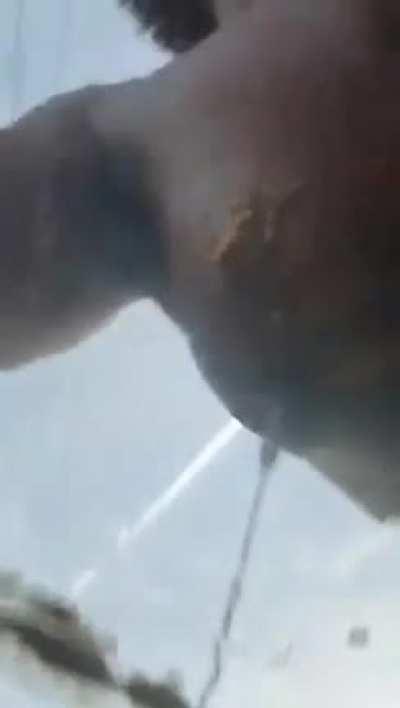 An unfortunate day to have a sunroof